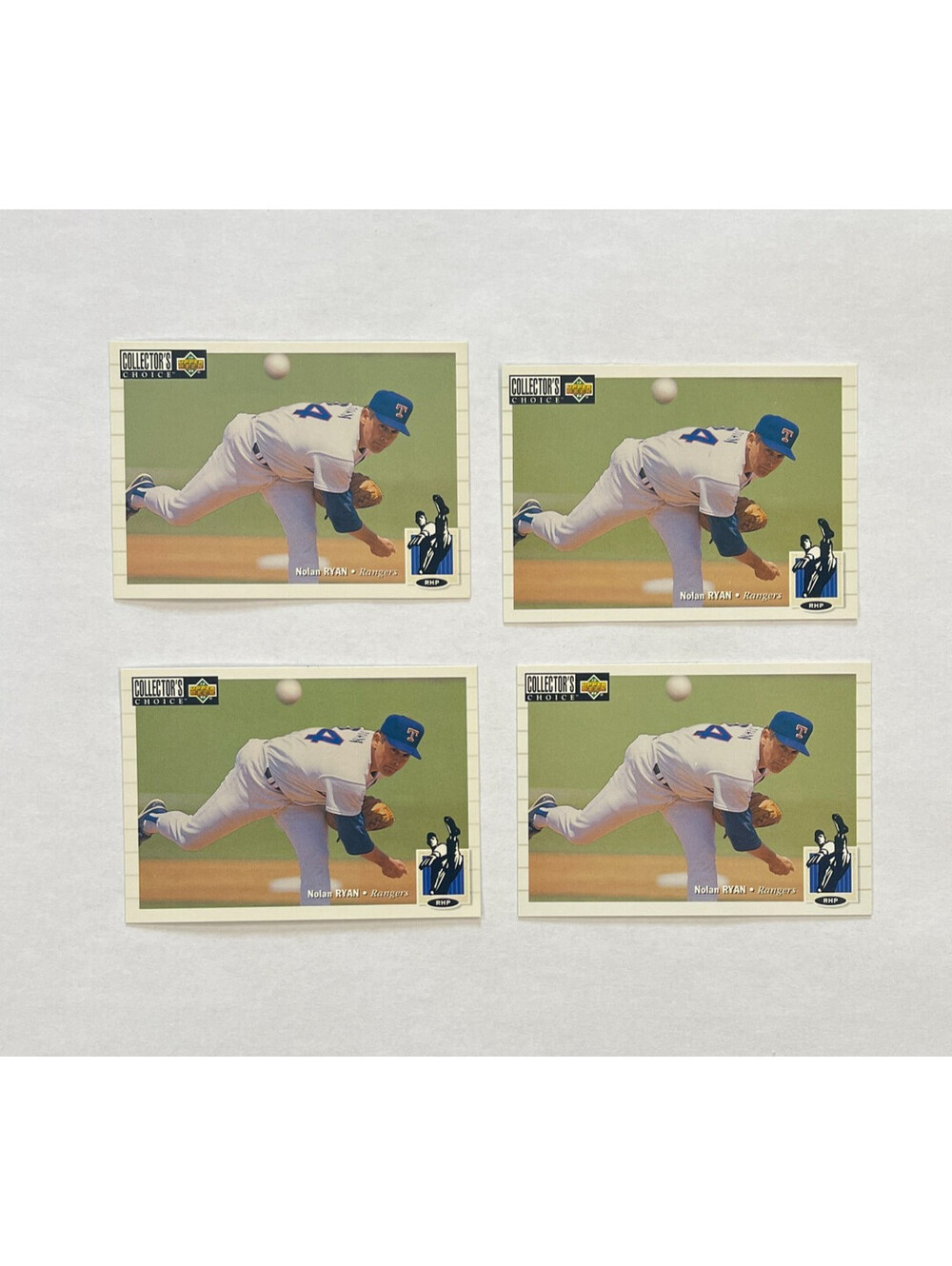 1994 Upper Deck Collector's Choice Nolan Ryan Texas Rangers Baseball 4 Cards Lot